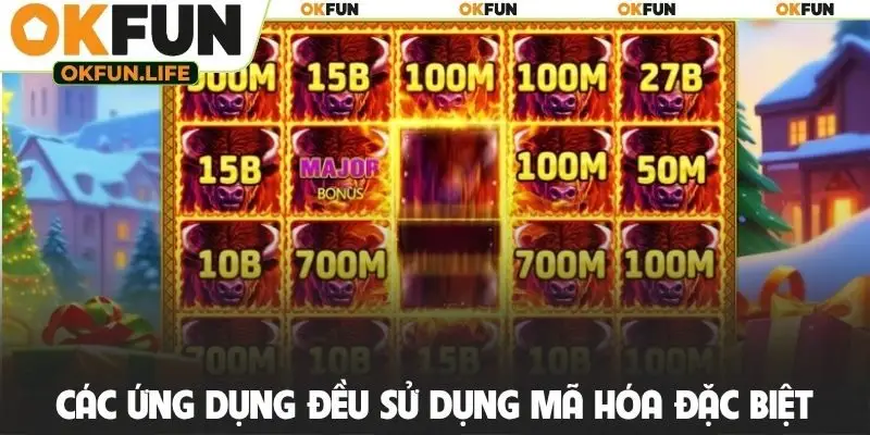 Các ứng dụng đều sử dụng mã hóa đặc biệt