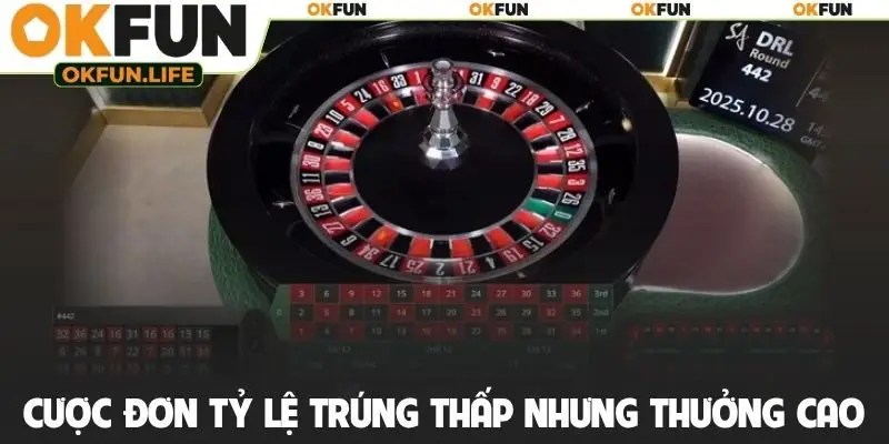 Cược đơn tỷ lệ trúng thấp nhưng thưởng cực cao