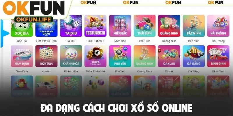 Đa dạng cách chơi xổ số online