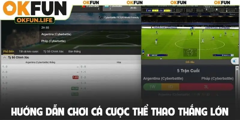 Hướng dẫn chơi cá cược thể thao thắng lớn