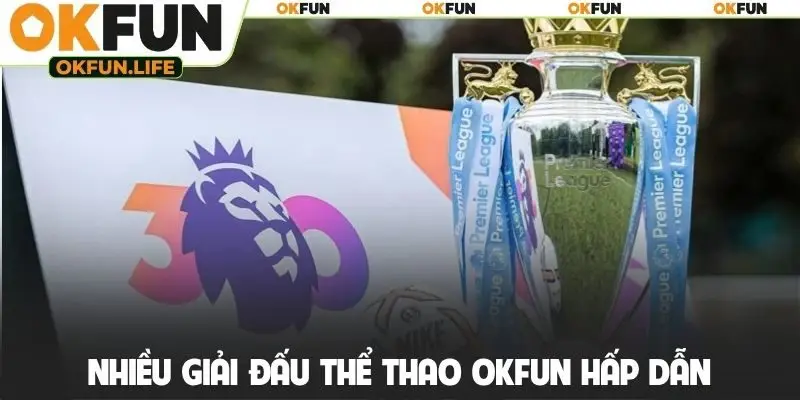 Nhiều giải đấu thể thao OKFUN hấp dẫn