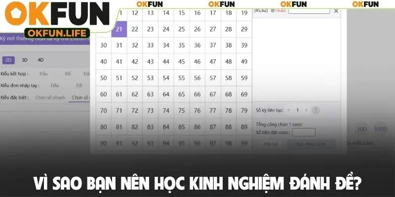Vì sao bạn nên học kinh nghiệm đánh đề?